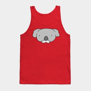 Mustache Koala Face Tank Top